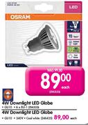 Osram 4W Downlight LED Globe-Each