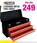 Stramm 3 Drawer Metal Tool Chest