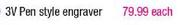 Rolson Quality Tools 3V Pen Style Engraver-Each