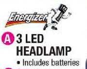 Energizer 3 LED Headlamp-Each