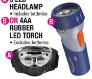 Energizer 4AA Rubber LED Torch-Each