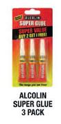 Alcolin Super Glue 3 Pack