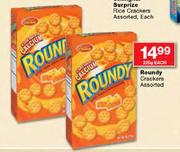 Roundy Crackers Assorted-225g Each