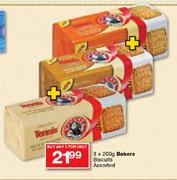 Bakers Biscuits Assorted-3 X 200g 