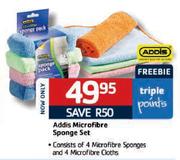  Addis  Microfibre Sponge Set