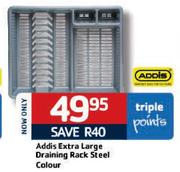 Addis  Extra Large Draining Rack Steel Colour