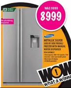 Samsung Metallic Silver Side By Side Fridge/Freezer With Manual Water Dispenser (RSA1WTM61)