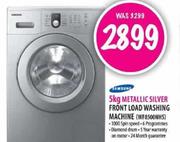 Samsung 5kg Metallic Silver Front Load Washing Machine (WF8500NHS) 
