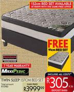 MaxiPedic Twin Sleeep Bed Set-137cm