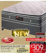Sensations Pillow Top Bed Set-152cm
