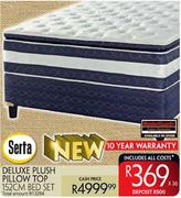 Serta Deluxe Plush Pillow Top Bed Set-152cm