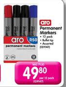 Aro Permanent Markers-Per 12 Pack