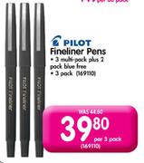 Pilot Fineliner Pens-Per 3 Pack