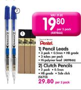 Pentel Pencil Leads-Per 3 Pack