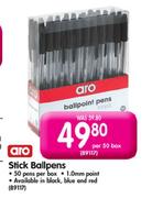Aro Stick Ballpens-Per 50 Box