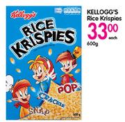 Kellogg's Rice Krispies-600gm Each