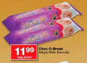 Choc-O-Break 150g Magic/Milk Biscuits-Each