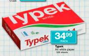 Typek A4 White Paper 500 Sheets-Per Pack