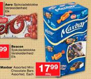 Maxbar 200g Assorted Mini Chocolate Bars Assorted-Each