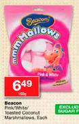 Beacon 150g Pink/White/Toasted Coconut Marshmallows-Each