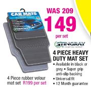 Stingray 4 Piece Heavy Duty Mat Set-Per Set