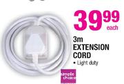 Simple Choice 3m Extension Cord-Each