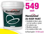 Homestead 5Ltr Roof Paint-Each