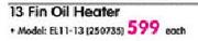 Elegance 13 Fin Oil Heater (EL11-13)-Each