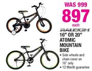 Raleigh 16" Or 20" Atomic Mountain Bike-Each
