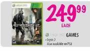 Xbox 360 Games Crysis 2-Each