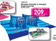 Disney Monsters University Or Avengers Single Duvet Set (255720, 259811)-Per Set