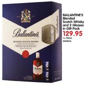 Ballantine's Blended Scotch Whisky And 2 Glasses In Gift Pack-1x750ml