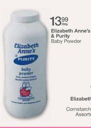 Special Elizabeth Anne s Purity Baby Powder 200g m.guzzle .za