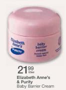 Elizabeth Anne's & Purity Baby Barrier Cream-125ml
