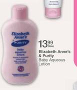 Elizabeth Anne's & Purity Baby Aqueous Lotion-200ml