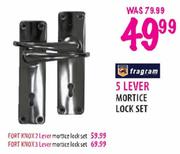  Fort Knox 3 Lever Mortice Lock Set