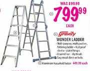 Gravity Aluminium Household Ladder-Each