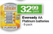 Eveready AA Platinum Batteries 8 Pack-Per Pack