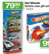 Hot Wheels Vehicle Case Gift Set 5 Pack-Per Set