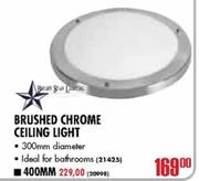 Bright Star Lighting Brushed Chrome Ceiling Light-300mm 