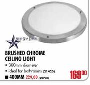 Bright Star Lighting Brushed Chrome Ceiling Light-400mm 