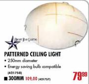 Bright Star Lighting Patterned Ceiling Light-300mm