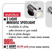 Eurolux 1 Light  Minidisc Spotlight Each