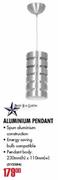Bright Star Lighting Aluminium Pendant