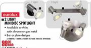 Eurolux 2 Light Minidisc Spotlight Each