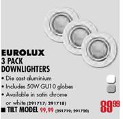 Eurolux 3 Pack Downlighters