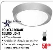 Bright Star Lighting Polycarbonate Ceiling Light