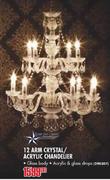 Bright Star Lighting 12 Arm Crystal/Acrylic Chanelier