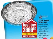 Bright Star Crystal Hybrid Ceiling Light 