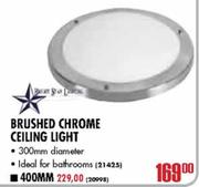Bright Star Lighting Brushed Chrome Ceiling Light-400mm